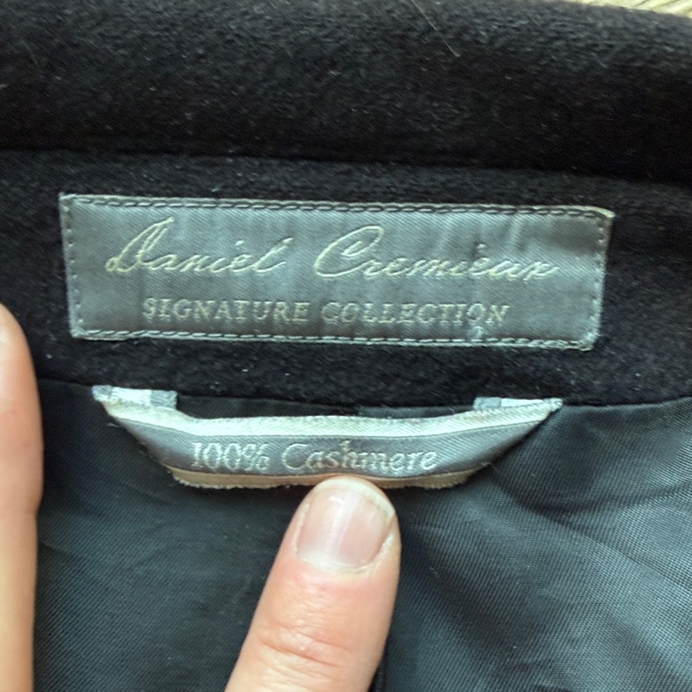 Daniel Cremieux Black 100% Cashmere Men's Coat - Picture 2 of 11